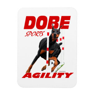 Magnet Flexible Aimant d'agilité Doberman Pinscher