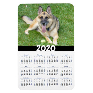 Magnet Flexible Aimant de calendrier du chien de berger allemand