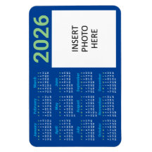 Aimant de calendrier photo personnalisé 2026