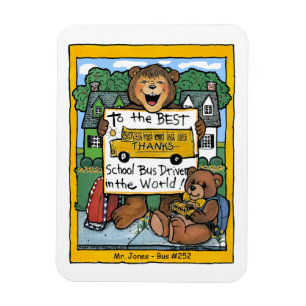 Magnet Flexible Aimant de chauffeur d'autobus scolaire, d'un