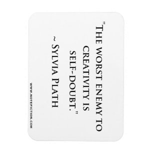 Magnet Flexible Aimant de citation de Sylvia Plath