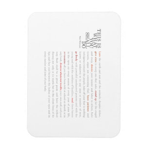 Magnet Flexible Aimant de citation Walt Whitman