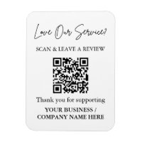Aimant de code QR pour avis de clients pour les en