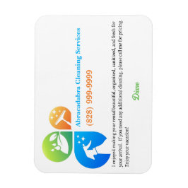 Magnet Flexible Aimant de contact de nettoyage Airbnb