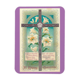 Magnet Flexible Aimant de croix de Pâques vintage