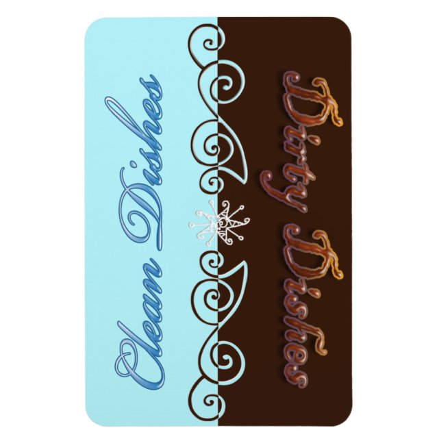 Magnet Flexible Aimant de cuisine propre ou sale (Vertical)