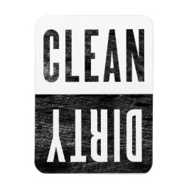 Magnet Flexible Aimant de cuisine propre sale de style vintage