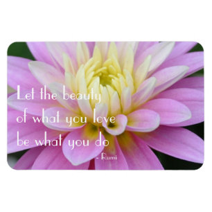Magnet Flexible Aimant de dahlia de citation de Rumi