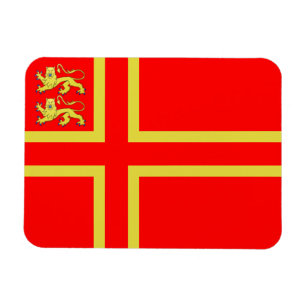 Magnet Flexible Aimant de drapeau de la Normandie - croix de