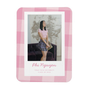 Magnet Flexible Aimant de Faire-part de graduation rose