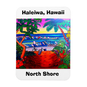Magnet Flexible Aimant de Haleiwa Hawaï Oahu Aloha