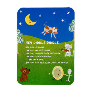Magnet Flexible Aimant de la comptine Hey Diddle Diddle