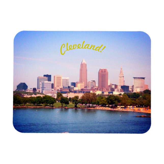 Magnet Flexible Aimant de la ligne aérienne du lac (Cleveland OH) (Horizontal)