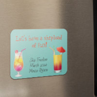 Aimant de la porte de croisière Boissons Cocktails