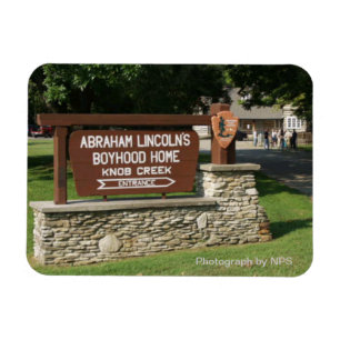 Magnet Flexible Aimant de maison de l'enfance d'Abraham Lincoln