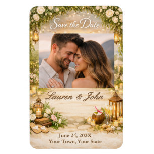 Magnet Flexible Aimant de mariage à save the date de la photo de l