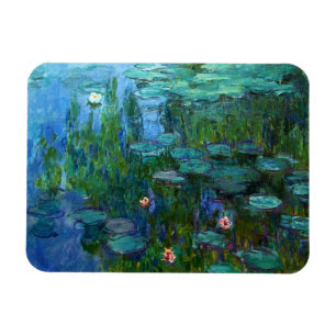 Magnet Flexible Aimant de nénuphars de Monet Nympheas
