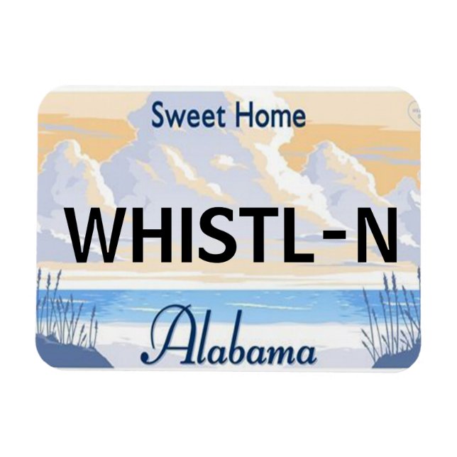 Magnet Flexible Aimant de plaque de licence en Alabama (Horizontal)
