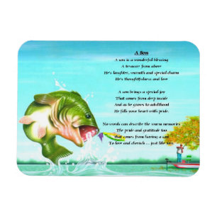 Magnet Flexible Aimant de poème de fils de pêche