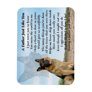 Magnet Flexible Aimant de poème de père de chien de berger