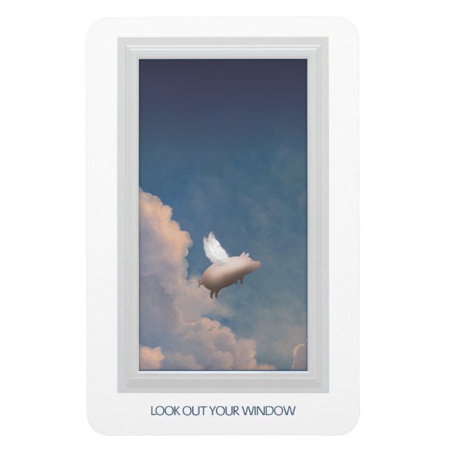 Magnet Flexible aimant de porc volant (Vertical)