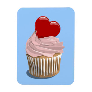 Magnet Flexible Aimant de prime de cupcake de la Saint-Valentin