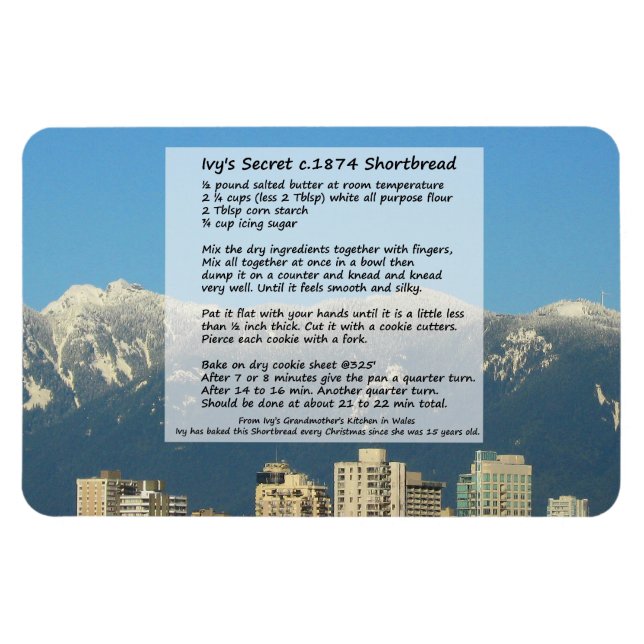 Magnet Flexible Aimant de recette de pain de mie Ivy 1874 (Horizontal)