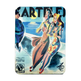 Magnet Flexible Aimant de Réfrigérateur Cuba Vintage Aimants Jetée