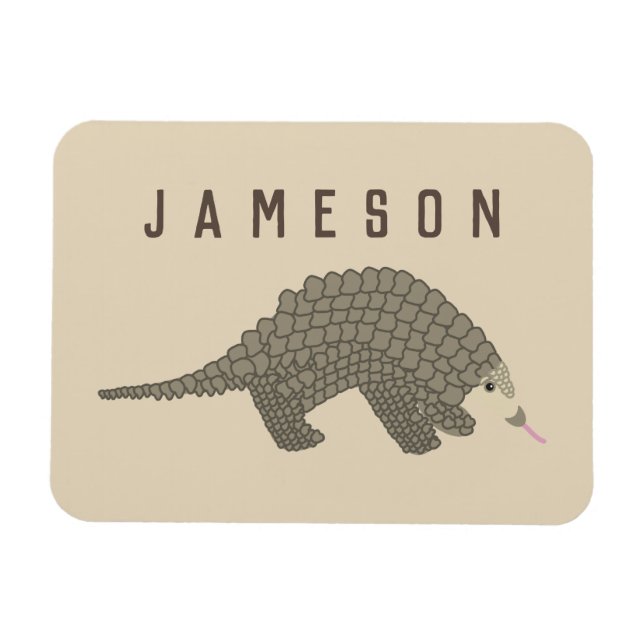 Magnet Flexible Aimant de réfrigérateur de pangolin personnalisé (Horizontal)