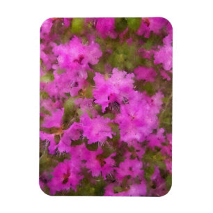 Magnet Flexible Aimant de réfrigérateur - Rhododendrons violets