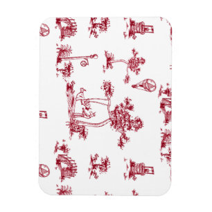Magnet Flexible Aimant de toile rouge Unicorne