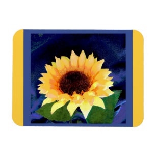 Magnet Flexible aimant de tournesol jaune et bleu