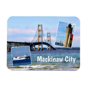 Magnet Flexible Aimant de ville de Mackinaw