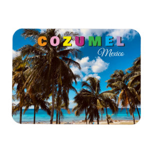 Magnet Flexible Aimant de voyage souvenir de Cozumel au Mexique
