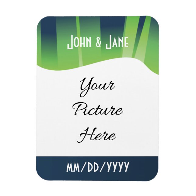 Magnet Flexible Aimant d'Économie-le-Date des aurores du pays des (Vertical)