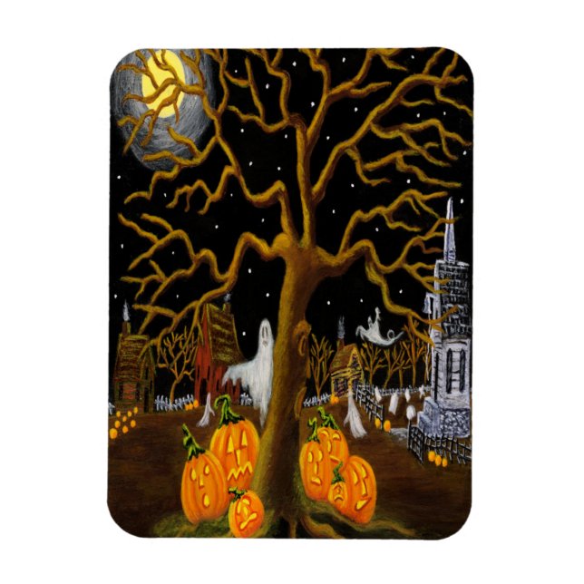 Magnet Flexible Aimant d'Halloween "Avez-vous entendu quelque chos (Vertical)