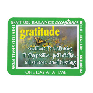 Magnet Flexible aimant d'inspiration de gratitude