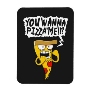 Magnet Flexible Aimant drôle de pizza