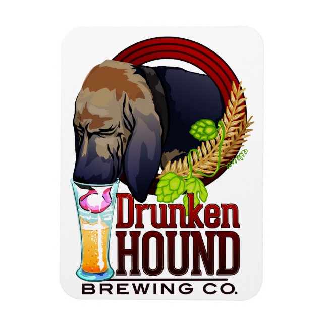Magnet Flexible Aimant Drunken Hound Brewing Co. (Vertical)