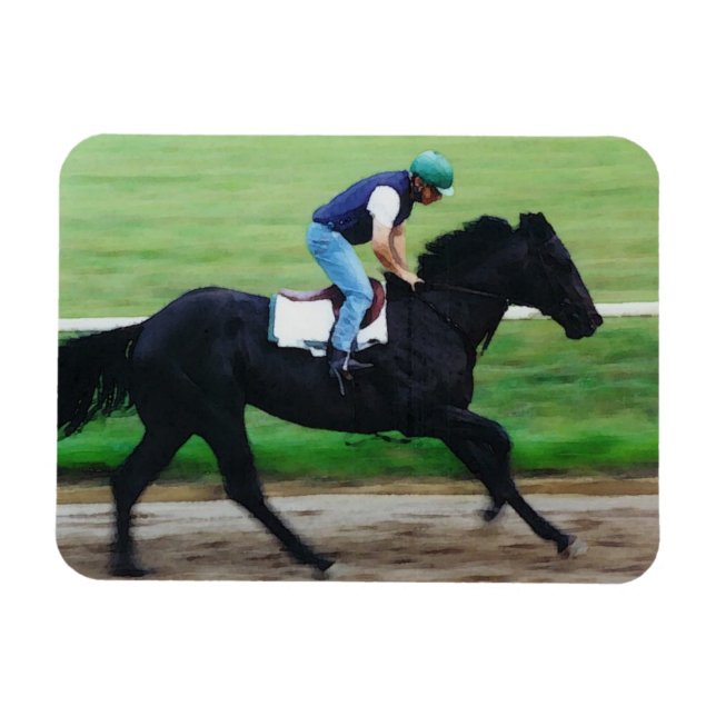 Magnet Flexible Aimant du cheval de course (Horizontal)