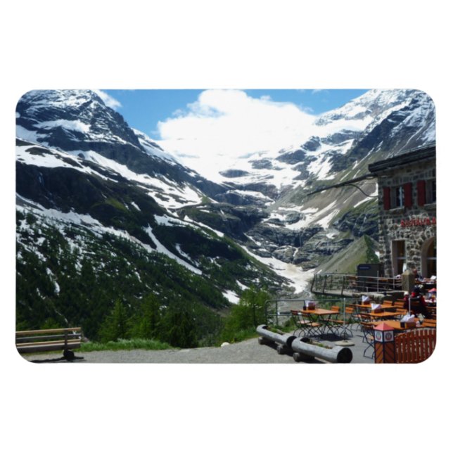 Magnet Flexible Aimant du col Suisse Bernina (Horizontal)
