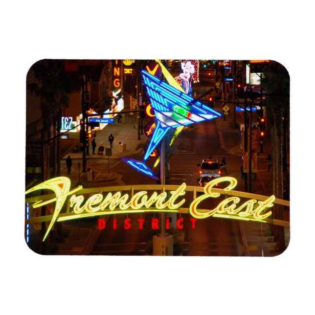 Magnet Flexible Aimant en verre Neon Martini Las Vegas (Horizontal)