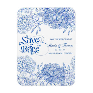 Magnet Flexible aimant enregistrer la date. Style mariage méditerr