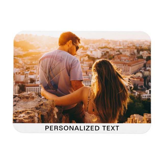 Magnet Flexible Aimant Flexibilité de votre photo et texte (Horizontal)