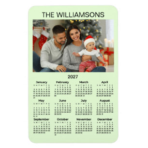 Magnet Flexible Aimant flexible Calendrier 2027 Photo de famille N