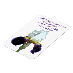 Magnet Flexible Aimant flexible Iris violet et blanc