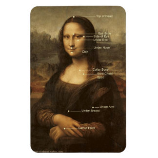 Magnet Flexible Aimant flexible Mona Lisa EFT Points de recouvreme