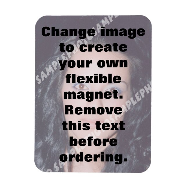 Magnet Flexible Aimant flexible photo personnalisé. Faites votre p (Vertical)
