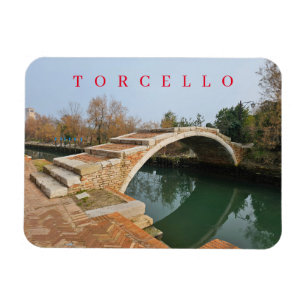 Magnet Flexible Aimant frigidaire vue du pont Torcello Devil