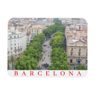 Magnet Flexible aimant frigo de Barcelone La Rambla